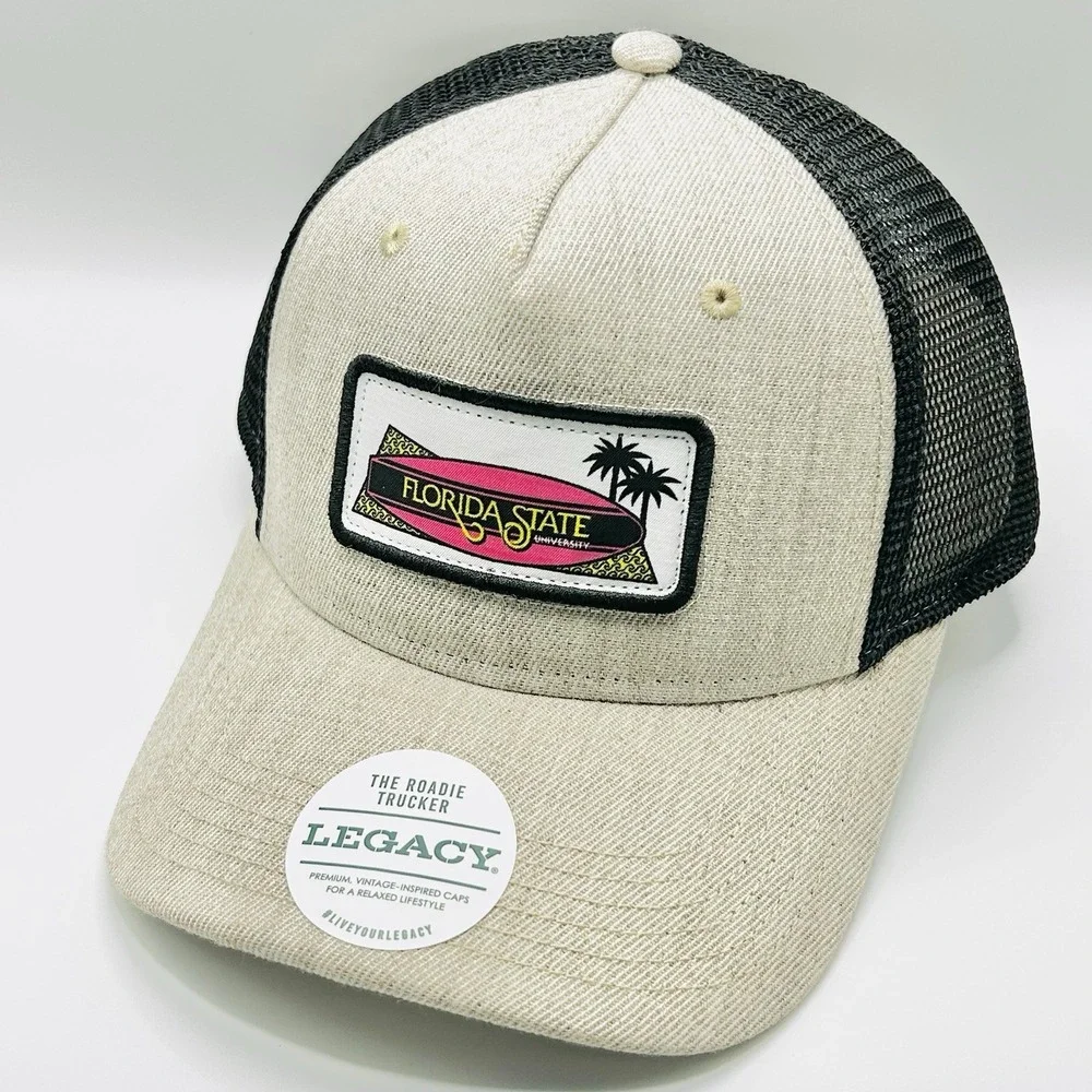 Florida State Seminoles Legacy Surfboard A-Frame Trucker Hat Cap Snapback NCAA